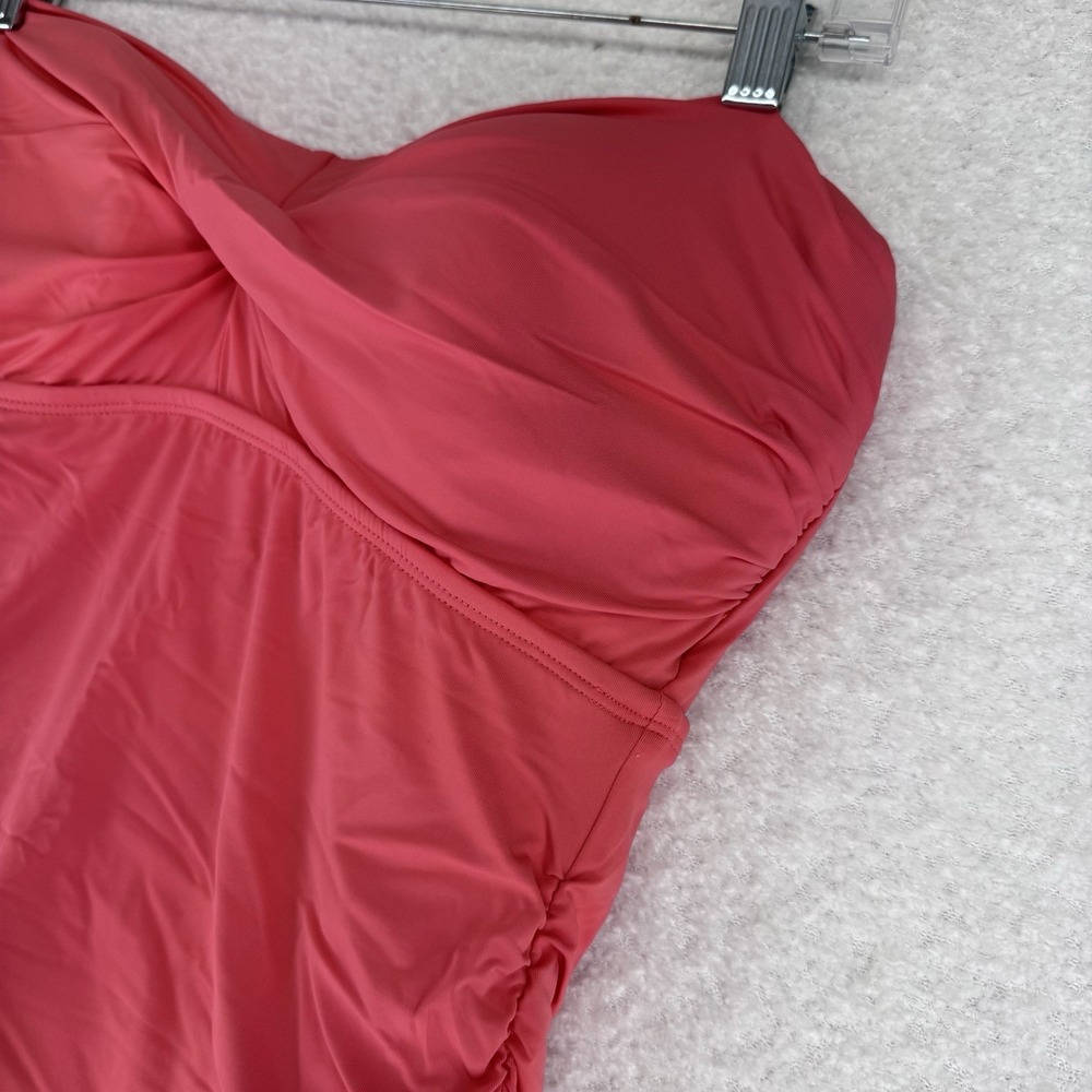 Jantzen Vamp Swim Dress With Removable Straps Swimsuit 10 Regular Pink Coral - Picture 2 of 11